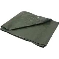 GEKO Bâche de couverture BSD - Bâche de couverture étanche, bâche en tissu, bâche de protection - épaisse - verte - 80g/m ? - 6x8m
