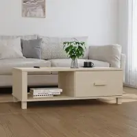 Prolenta Meuble de qualité - Buffet HAMAR, couleur miel, 100x55x35 cm, en bois massif de pin