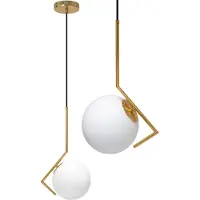 Toolight Lampe Suspendue APP429-1CP Gold