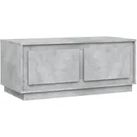 Syfax Table basse gris béton 102x50x44 cm bois d'ingénierie
