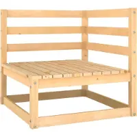 Sonstiges Canapé d'angle de jardin bois de pin massif