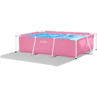 Intex 28266NP - Piscine à cadre rectangulaire rose (220x150x60cm) Piscine Pataugeoire