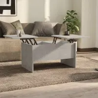 Prolenta Maison Exclusive - Table basse gris béton 80x50x42,5 cm Matériau dérivé du bois