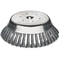 Lessmann Brosse conique torsadée 155 mm prise 25,4 mm, en fil d'acier haute résistance