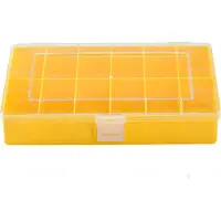 Hünersdorff Boîte d'assortiment PS, 12 compartiments, jaune