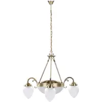 Rabalux Lustre de salon E14 3x40 + E27 2x60W couleur marron 8633 Annabella