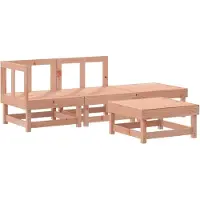 vidaXL Ensemble salon de jardin 4 pièces bois massif douglas