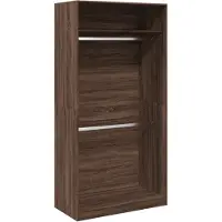 Syfax Garde-robe chêne marron 100x50x200 cm bois d'ingénierie