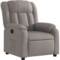 Syfax Fauteuil inclinable Taupe Tissu