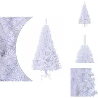 vidaXL Arbre de Noël artificiel avec branches épaisses blanc 120 cm PVC - Sapins de Noël