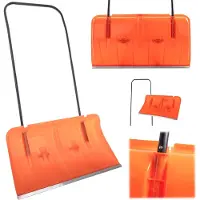 Kadax Pelle gratte-neige Chasse-neige Orange sur roues