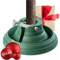 Kadax Support pour sapin de Noël avec réservoir d'eau, support stable pour sapin de Noël en plastique robuste