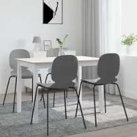 Prolenta Maison Exclusive - Table à manger blanche et marron 114 x 71 x 75 cm en bois massif de hévéa