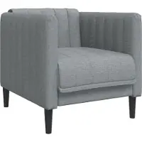 vidaXL Fauteuil gris clair Tissu