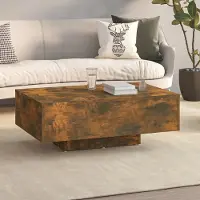 Prolenta Maison Exclusive - Table basse en chêne fumé 85x55x31 cm Matériau dérivé du bois