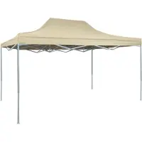Prolenta Maison Exclusive - Tente de réception professionnelle pliable 3 × 4 m, acier, couleur crème