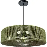 Toolight Lampe Suspendue APP1296-1CP Green