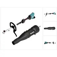 Makita DUX 60 Z Akku Multifunktionsantrieb 36 V ( 2x 18 V ) Brushless + UB 401 MP Gebläse Aufsatz 65,3 m/s ( 191P72-3 ) - sans batterie, sans chargeur
