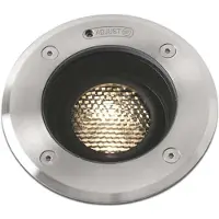 Faro Geiser Orientable - spot rond pour l'extérieur - Ø 130 mm, Ø 165 mm à encastrer - 7W LED inclus - IP67 - acier inoxydable satiné - 10 degrés