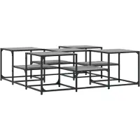 Syfax Table basse sonoma gris 121x121x40 cm bois d'ingénierie