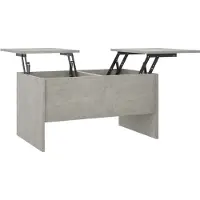 Syfax Table basse gris béton 80x50x42,5 cm bois d'ingénierie