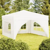 vidaXL 2025 cloris Tente de réception pliante avec parois latérales Blanc 3x3 m - Pavillons & Tentes de réception Sale1797854 1parcel