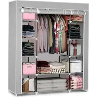 Massido Grande armoire textile - gris