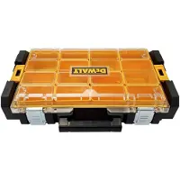 DeWalt DWST1-75522 ToughBox DS100 - Boîte à outils, mallette à outils, organisateur avec système Tough - Rangement sûr des accessoires