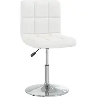 Syfax Tabouret de bar Blanc Similicuir