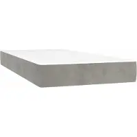 Syfax Matelas de lit à ressorts ensachés fermeté moyenne 80x220x20 cm velours