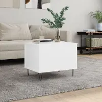 Prolenta Maison Exclusive - Table basse blanche 60x44,5x45 cm Matériau dérivé du bois