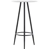 Prolenta Maison Exclusive - Table de bar blanche 60 × 107,5 cm en MDF