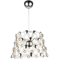 Milagro Suspension LED WIRE satinée 40 W, blanc chaud 2800 lm, métal, dim. : 90 x 45 x 45 cm, IP20,