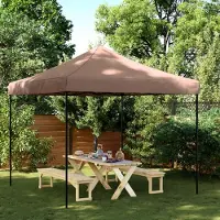 Prolenta Maison Exclusive - Tente de réception pliable Pop-Up marron 292 x 292 x 315 cm