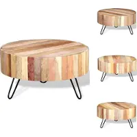 vidaXL Table basse en vieux bois massif - Tables basses