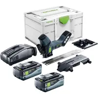 Festool ISC 240 EB-Basic Scie à isolation sans fil 18 V 240 mm + 2x batterie 8,0 Ah + chargeur rapide + Systainer
