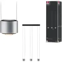 Paulmann Suspension , Aldan, dimmable, Métallique, Salon / séjour, Aluminium, Moderne