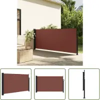 The Living Store Store latéral extensible brun 120x300 cm