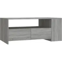 Syfax Table basse sonoma gris 102x55x42 cm bois d'ingénierie