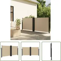 The Living Store Store latéral extensible Beige 120x600 cm