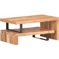 vidaXL ensemble de 2 tables basses en acacia massif