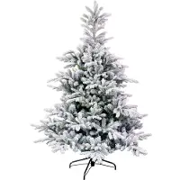 Black Box Trees Black Box Arbre de Noël artificiel Grimshaw - 132x132x185 cm - PVC - Neige, vert