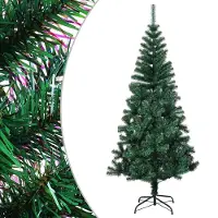 Syfax Sapin de Noël artificiel pointes iridescentes Vert 120 cm PVC