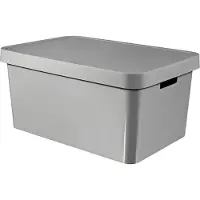 Curver Bac INFINITY 45L avec couvercle gris