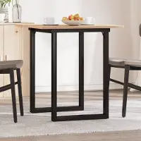 Prolenta Maison Exclusive - Table à manger cadre en O 60x60x75 cm bois de pin massif acier
