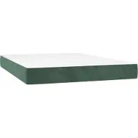Syfax Matelas à ressorts ensachés 120 x 210 cm Vert foncé
