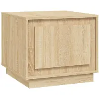 Syfax Table basse chêne sonoma 51x50x44 cm bois d'ingénierie