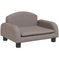 Syfax Lit pour chien taupe 50x40x30 cm tissu