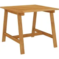 Syfax Table à manger de jardin 88x88x74 cm Bois d'acacia massif