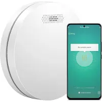Aroha Smart Connect D￩tecteur de Fum￩e Connect￩ - Batterie de 10 Ans - Alarme Incendie WiFi Avec Smart Life & Tuya